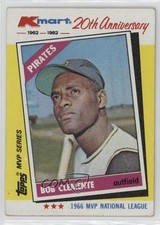 1982 Kmart MVP Series Box Set Roberto Clemente (Called Bob on Card) #10 HOF 0s2w