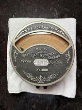 Weston Electrical Instrument Co Ammeter Newark NJ General Railway Signal Co 1898