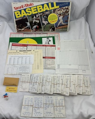1983 Strat O Matic Baseball Game 1982 Season w/Bonus 1927 Yankees & More Great