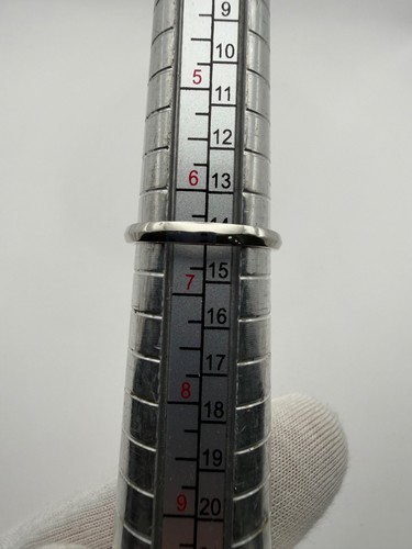 Platinum Ring 950 with Natural Diamond 0.25ct Brilliant Cut Size 6.5 - 3.16g - Picture 10 of 11