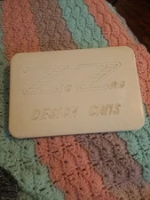 Vtg Zig Zag Design Cams Blue with Case Complete Set of 24 Very Good Pre-owned 