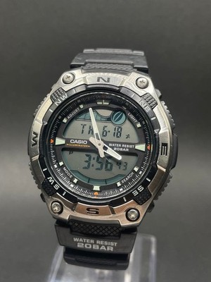 CASIO AQW-100 Analog Digital Tide Graph Mond Daten Uhr aus Japan