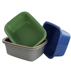 Small Plastic Wash Basin Dish Pan 14x11x5.12 Inch 12 Quart 4 Pack