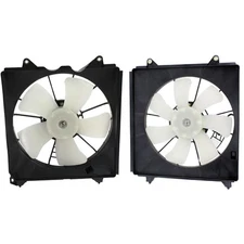 Cooling Radiator Fan Assembly Set For 2008-2012 Honda Accord Left and Right Side