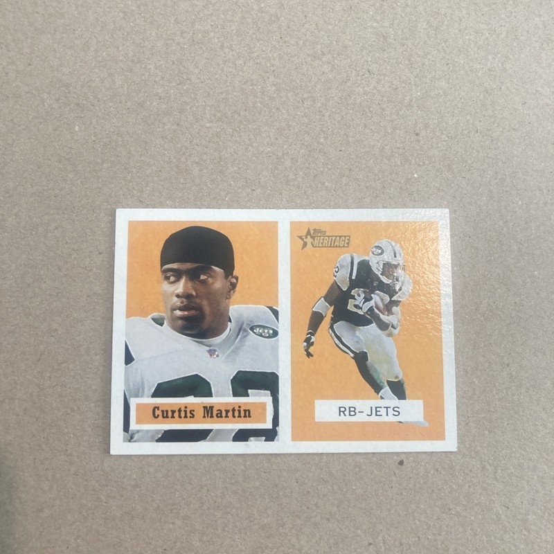 2002 Topps Heritage - Curtis Martin #150 Black Back