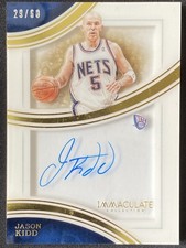 Jason Kidd 2015-16 Panini Immaculate Shadowbox Signatures Auto /60 #SS-JKD