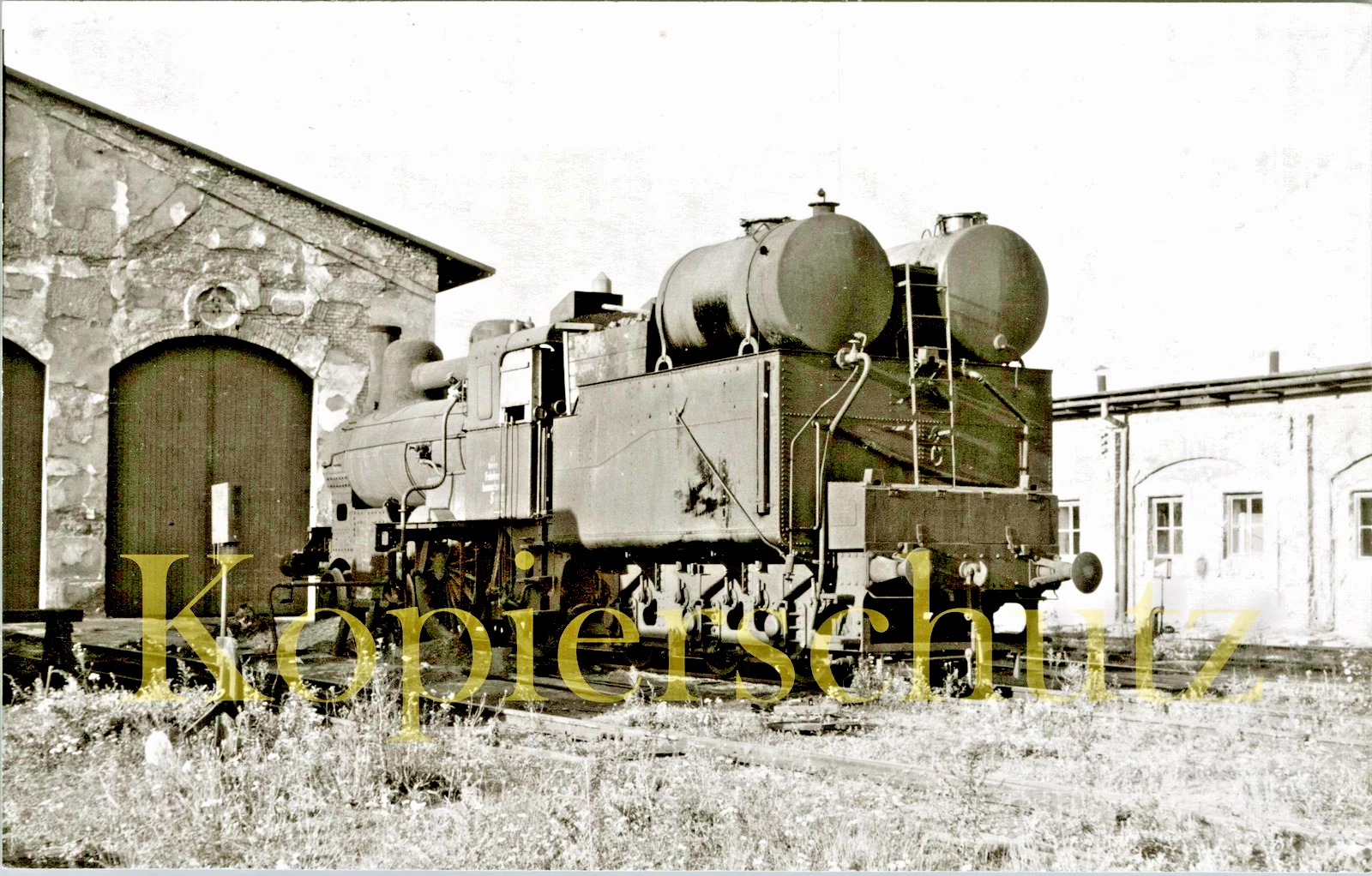Foto - BBÖ Aa 5 (ex DRB 13 114 ex BBÖ/kkStB 106.79) in Wien Nordwest 1953 - Bild 1 von 1