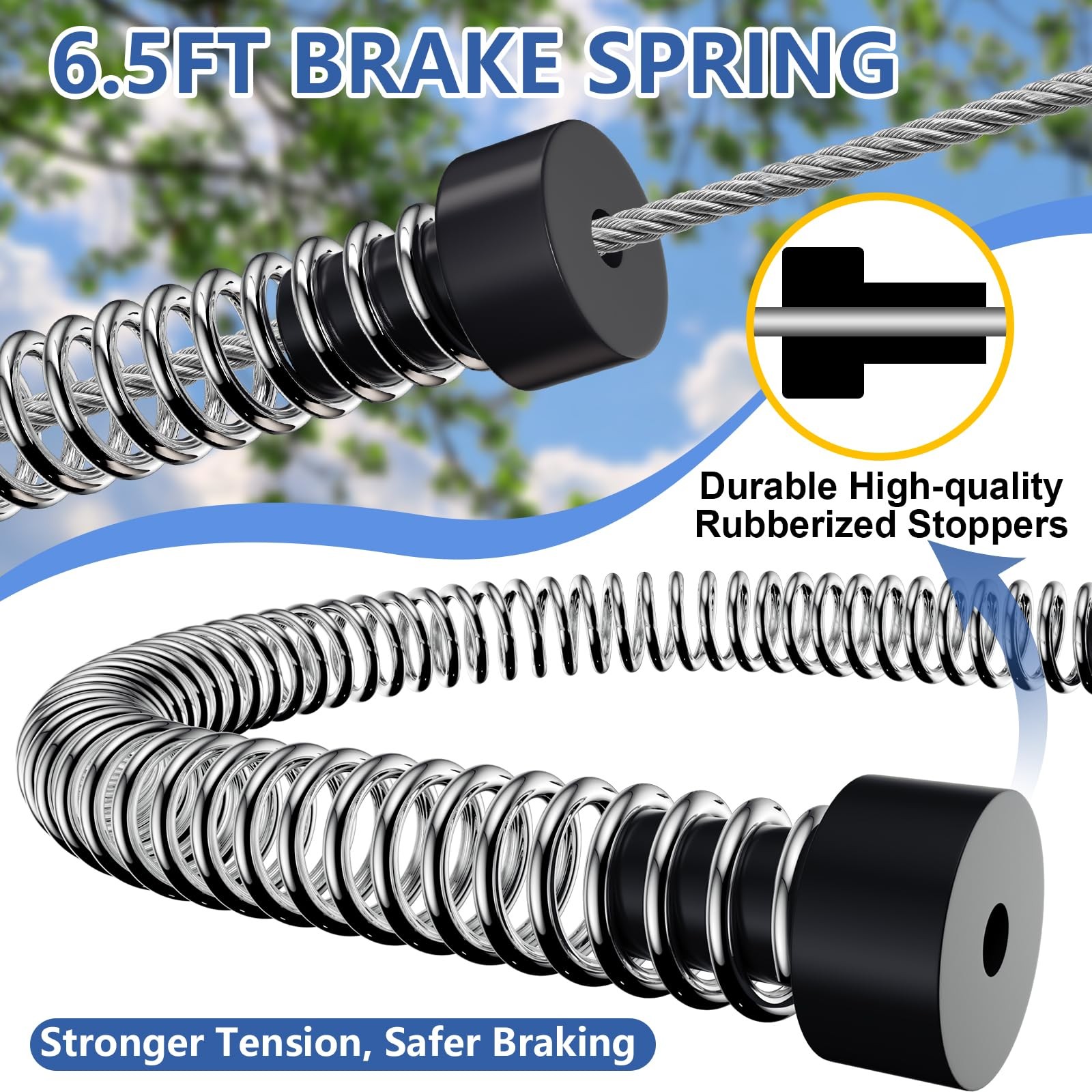 Zip Line Kit 120ft 150ft for Kids Adults Up to 380lb – Removable Lion Trolley...