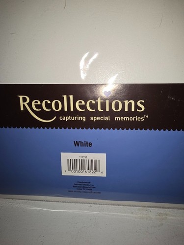 Recollections WHITE 12x12 Scrapbook Album 10 pgs/20 sheets + 10 pg album refills - Picture 3 of 4