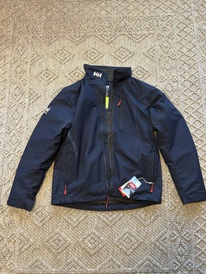 Helly Hansen Men's Navy Full Zip Stand-Up Collar Sailing Jacket Size L/G