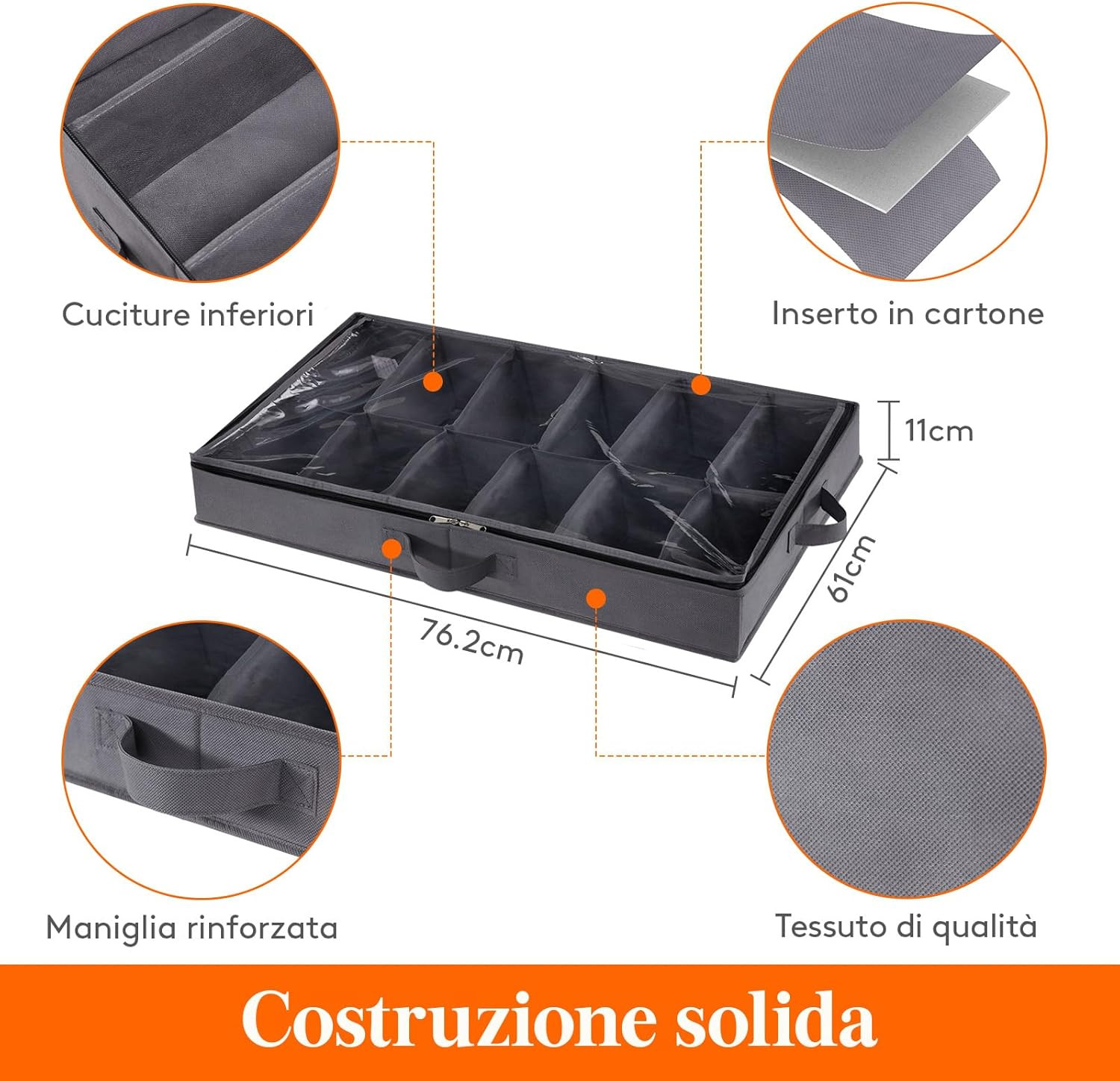 2 Organizer Per Scarpe Da Appendere – 10 Tasche In Tessuto Non Tessuto, Salvaspazio Per Armadio E Camera - 5