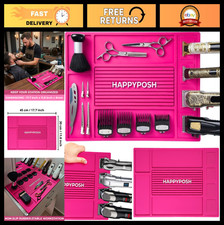 Magnetic Barber Mat for Clippers Supplies - Pro Hairstylist Organizer Pad, Pin
