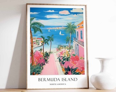 1_Bermuda Poster, Karibik Poster, Bermuda Reisen, Bermuda Urlaub, Bermuda Ge