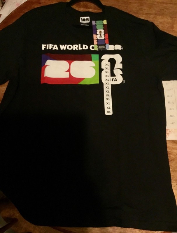 FIFA WORLD CUP 26 GRAPHIC SHIRT BLACK WHITE RED GREEN