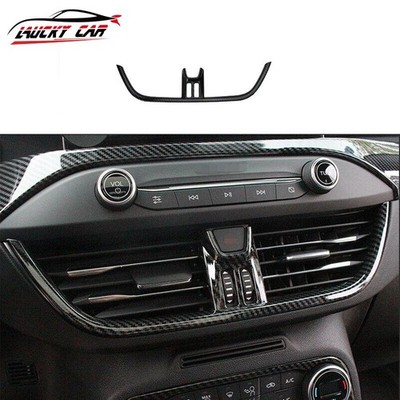 Air Outlet Vent Carbon Fiber Central Console Fits For Ford Focus 2019-2020 Trim