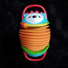 Hedgehog Skip Hop Explore & More Baby Toy Accordion Rattle 8" x 4"