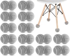 Macarrie 40 Pieces Precut Tennis Balls for Chairs Tennis Ball Chairs Foot Cov...
