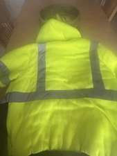 Class 3 Reflective High Visibility Insulated Bomber Winter Safety PARKA COAT