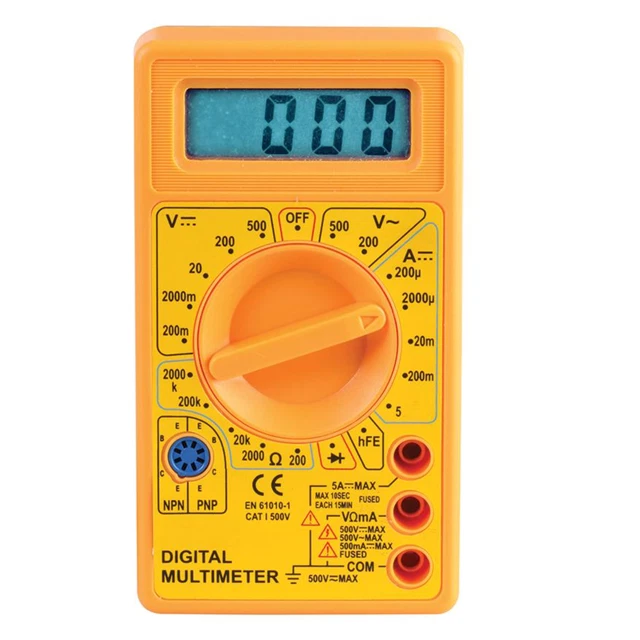 Duratool 500V AC/DC Manual Ranging Digital Multimeter