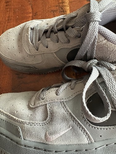Nike Air Force Grey Suede UK 4 - Picture 7 of 7