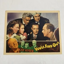 1940 You’ll Find Out Original 11x14” Lobby Card Bela Lugosi Horror Kay Kyser