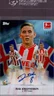 Isak Johannesson Auto Blue /99 2025-26 Topps International Stars Bundesliga