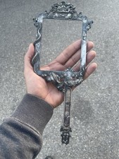 Ancien Miroir Face À Main XIX Japon.. Bronze, Argenté???