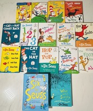 Lot of 16 - Dr. Seuss Books - Cat In The Hat - Foot - Hop - Fox - Scared - Fish