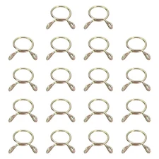 Fuel Line Hose Clips, 30Pcs 13mm Zinc Plated 65Mn Steel Tubing Spring Clamps