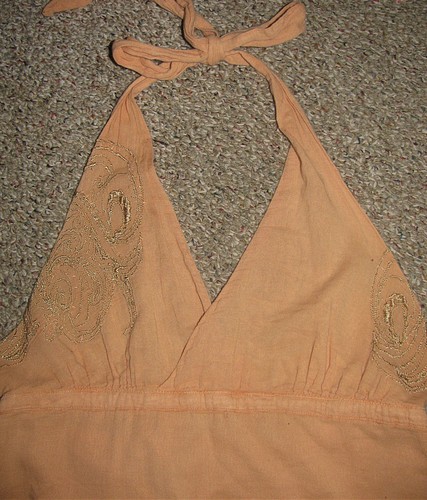 NEW! DA-NANG Woven Cotton BEADED HALTER TOP S M $169 - Picture 14 of 29