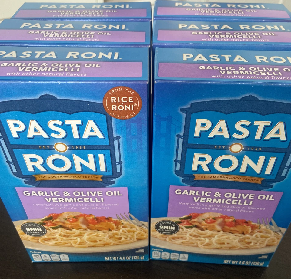 Pasta Roni Garlic & Olive Oil Vermicelli Dinner Mix 4.6 oz Box Pack of 6 - Image 2 of 4
