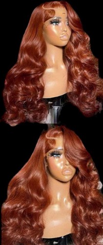 UNICE Copper Brown 13x4 Lace Front Wigs Human Hair Body Wave Maple Brown - Picture 2 of 4