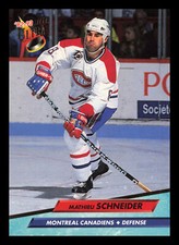 Mathieu Schneider #110 1992-93 Ultra Montreal Canadiens Hockey