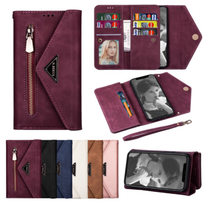 Leder Handy Tasche Schutzhülle Wallet Case For Xiaomi 11 Poco X3 F3 Note 10 9 8