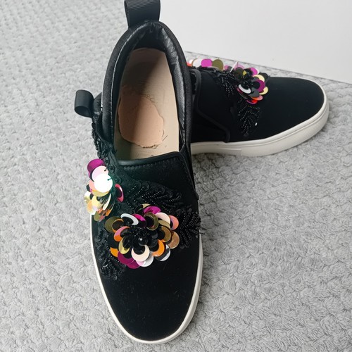 Scarpe da ginnastica Mini Miss KG da bambina nere/bianche Siquence taglia UK 2 / EU 34,5 - Foto 3 di 11
