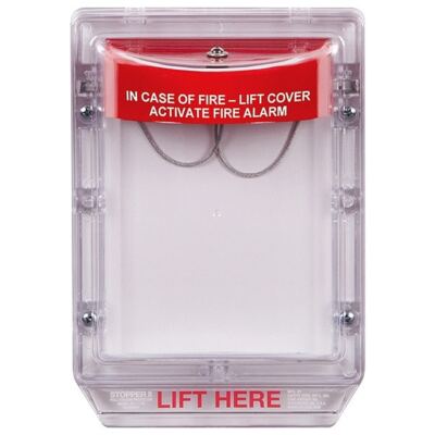 Safety Technology International Sti-1200 Pull Station Guard,Surface,3-3/16Ind