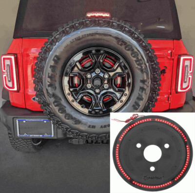 LED Spare Tire Brake Light For Ford Bronco 2021-2022 – Red 3rd Brake Light, Easy Install
