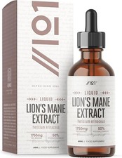 Lions Mane Tincture 100% Organic Natural Extract Mushroom Liquid drops 60ml