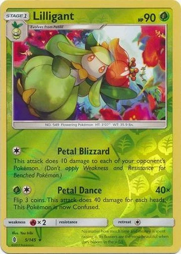Pokemon Guardians Rising Lilligant Rare Reverse Holo 5/145