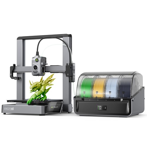 Creality Hi Combo 3D Drucker 500mm/s Mehrfarbiger Druck mit CFS 95% Pre-Assemble