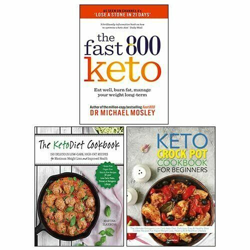 Fast 800 Keto, KetoDiet Cookbook, Keto Crock Pot Cookbook 3 Books Collection Set