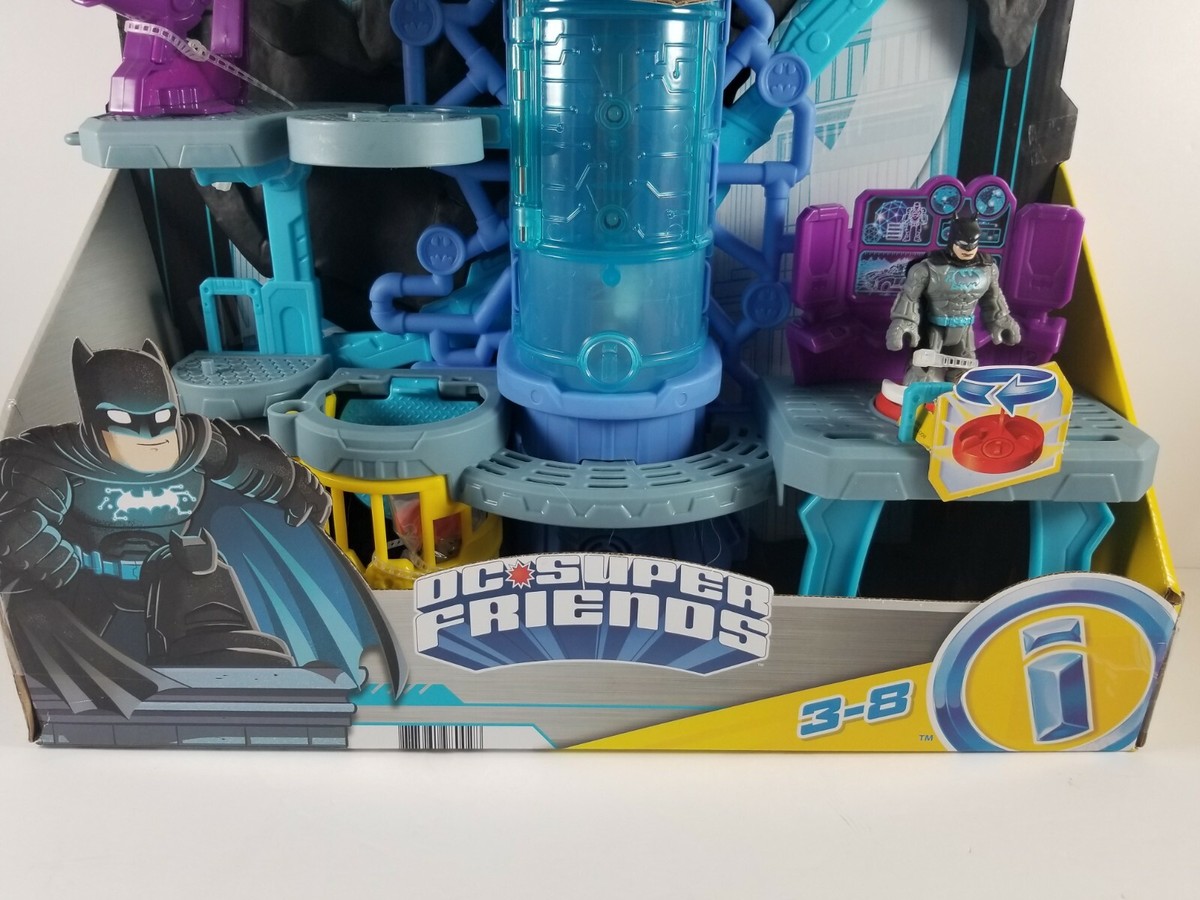 Imaginext Batcaverna Bat-Tech – Playset DC Super Friends Con Luci, Suoni E Batwing, Per Bambini 3-8 Anni