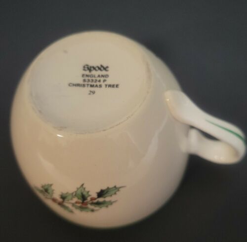 Vintage Spode Christmas Tree Coffee Cup Teacup Mug S3324P Holidays England - Picture 6 of 7
