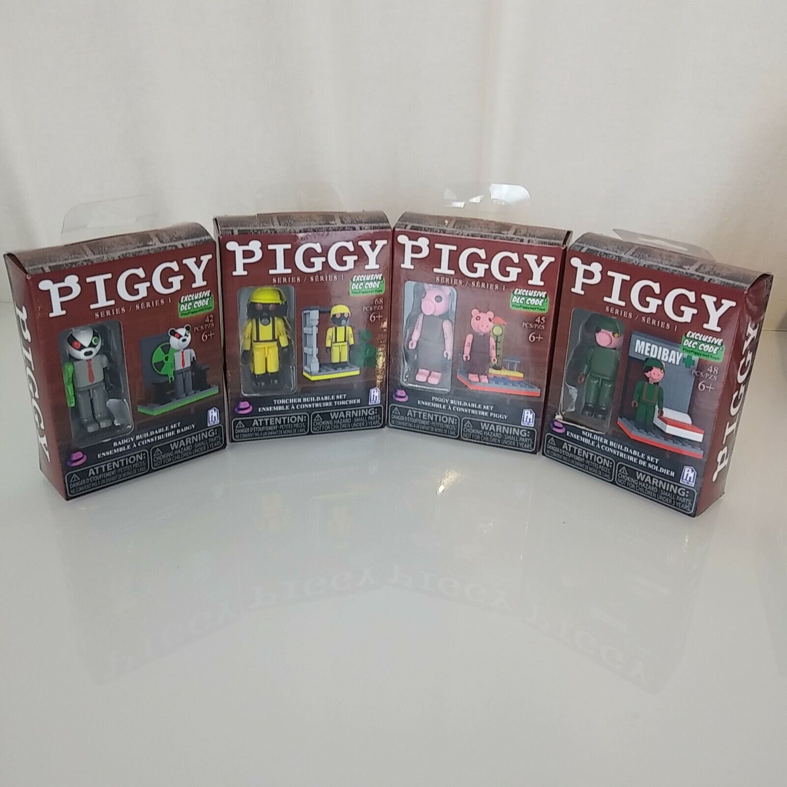 NEW Roblox Piggy Series 1 Buildable Set Exclusive DLC Code *5pc* Sealed