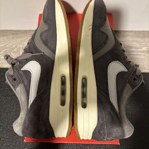 Size 10 Nike Air Max 1 Crepe Soft Grey Pre-Owned No Box - Picture 9 of 11