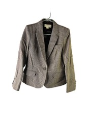 Vtg 80s Jacobsons Womens 10 Wool Single Button Blazer Suit Coat Jacket