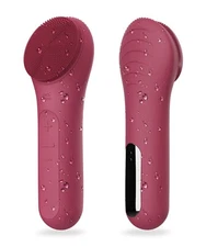 NågraCoola CLIE Facial Cleansing Brush, Waterproof  Rechargeable Face Scrub Red