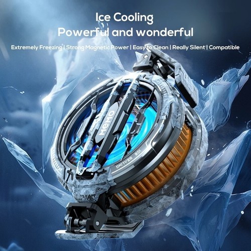 Powerful Magnetic Silent Cooler Fan for Mobiles and Tablets with RBG Light - 第 3/12 張圖片
