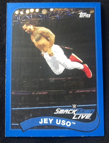 Jey Uso 2018 Topps Wwe Heritage #33 Blue 35/99 The Bloodline Wrestlemania 40