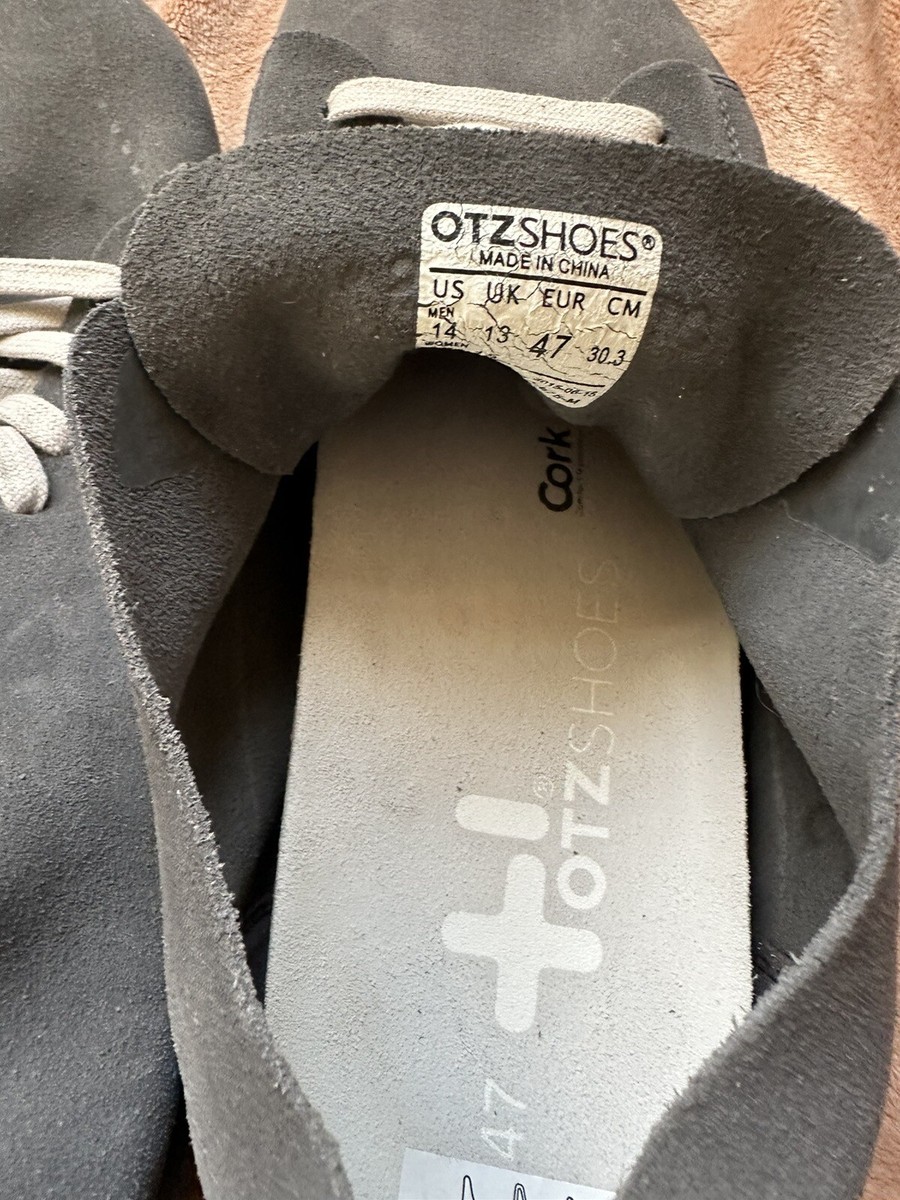 ◆OTZ SHOES◆ Pilgrim Wool Slip-On FLOTEF4U08 OTZ Pilgrim Minimalist Suede Shoes Gray Men's 14 US 47 EU